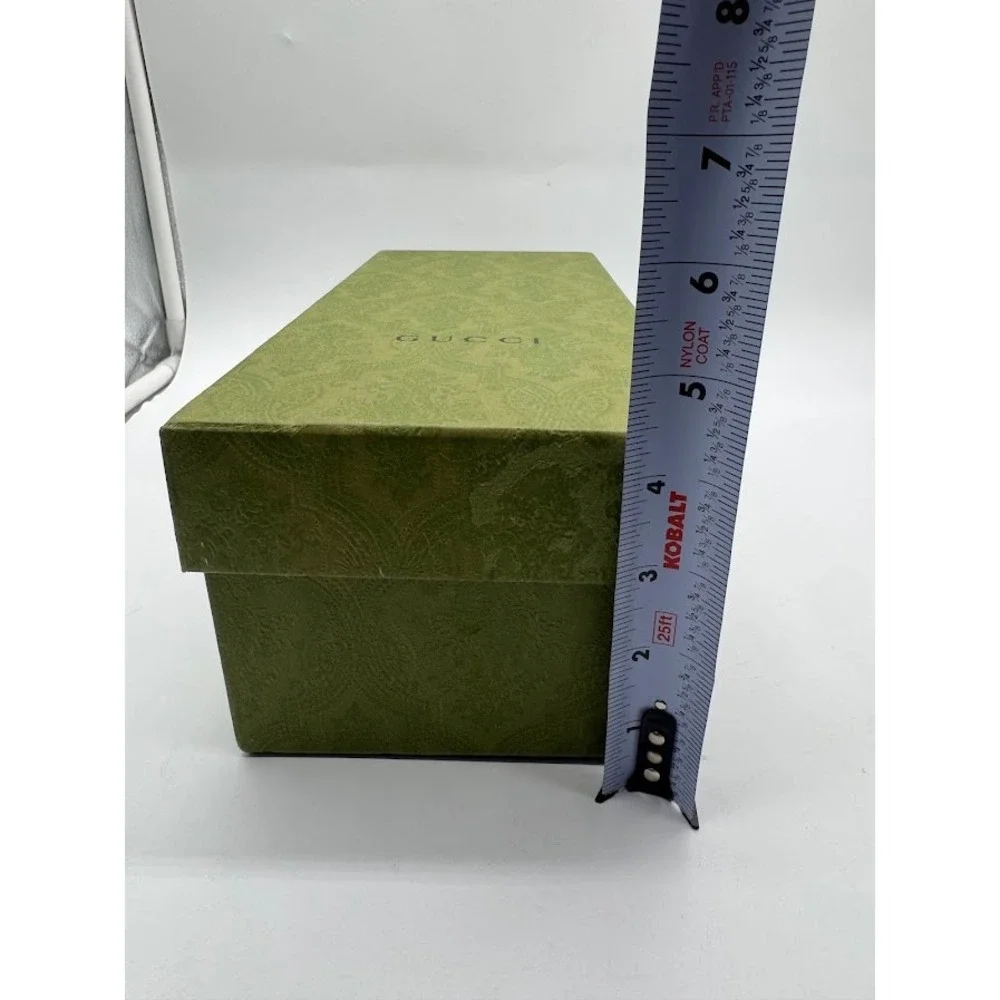 Gucci Green Damask Shoe Box with Dust Bag‎ and Care Booklet Luxury Storage